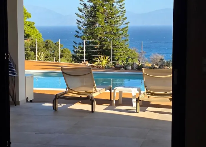 Romantic Pool With Sea View Rastoni Apartment